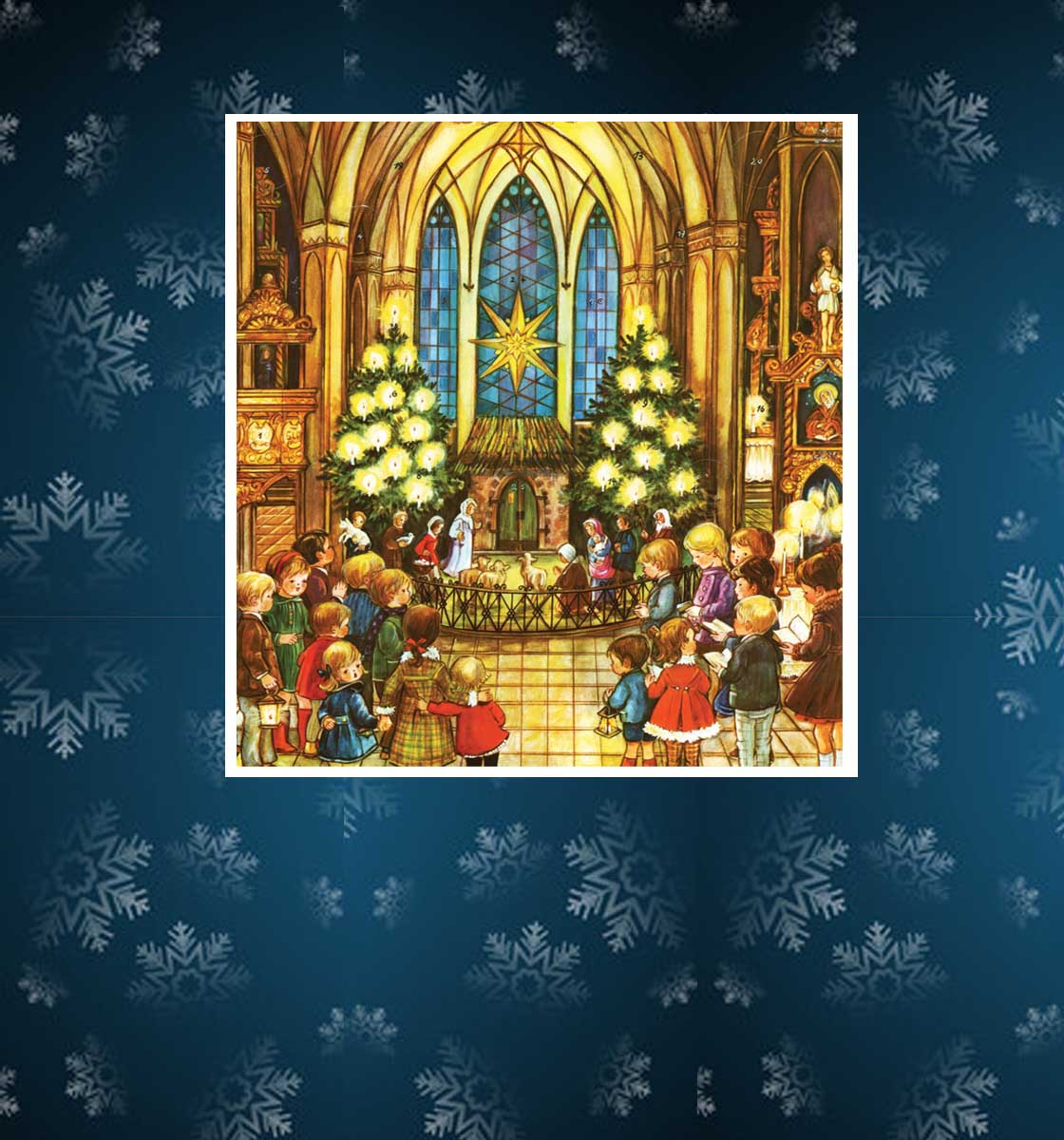 Calendarios de Adviento cristianos de papel