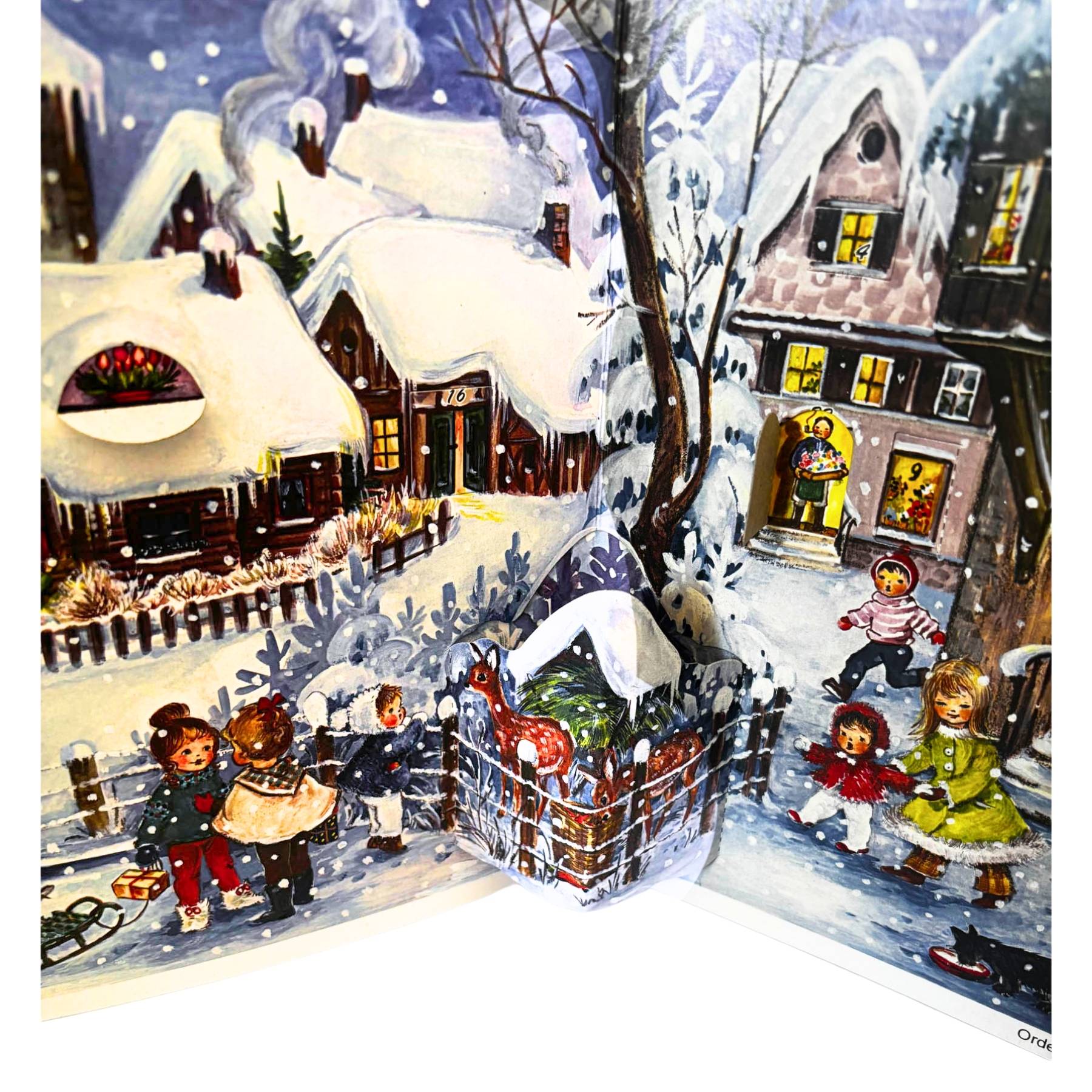 Calendario de Adviento Panorama "¡Está nevando!"