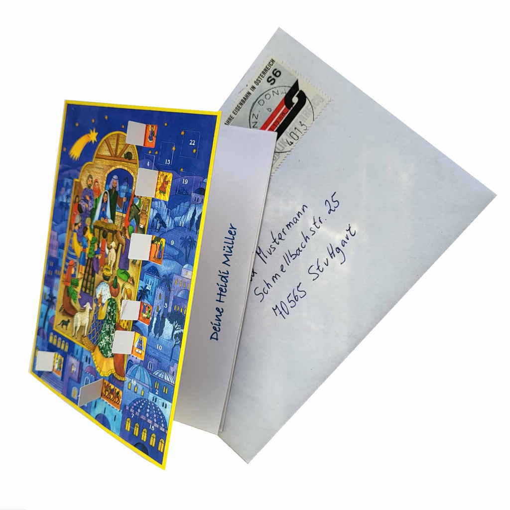 Calendario de Adviento de postales "Navidad en Belén"