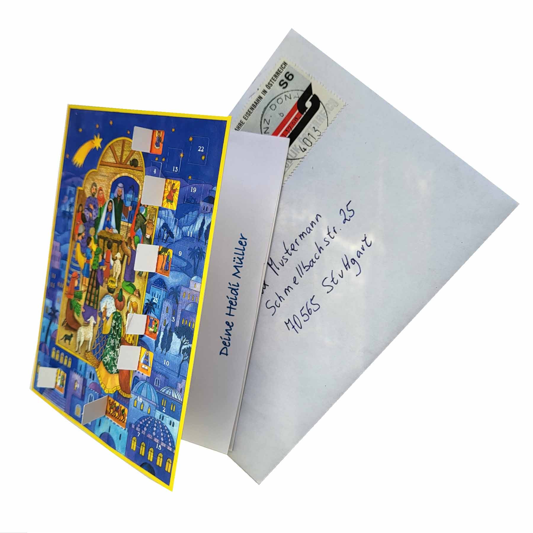 Calendario de Adviento de postales "Navidad en Belén"