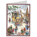 Calendario de Adviento de postales "Hurra, llega el carruaje"