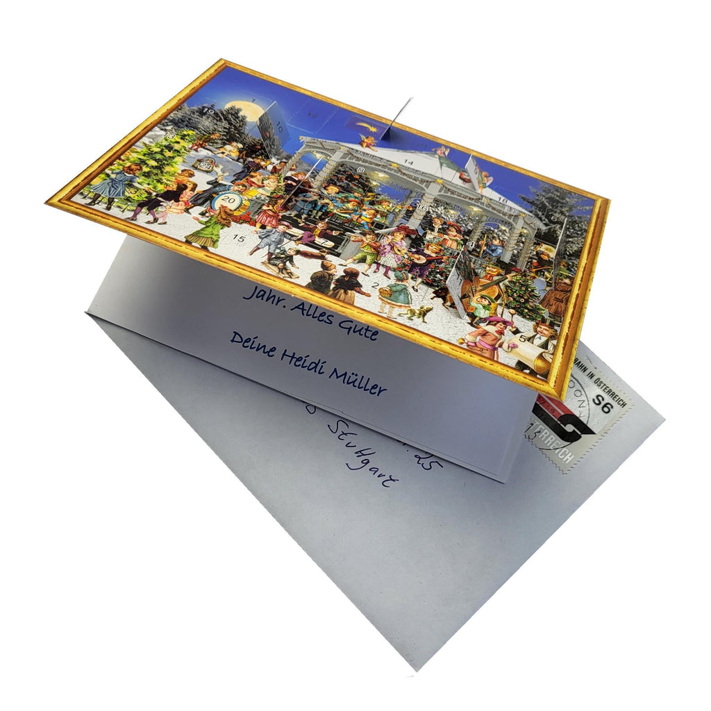 Calendario de Adviento de postales "Am Pavillon"