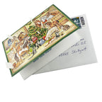 Calendario de Adviento de postales "En el establo"