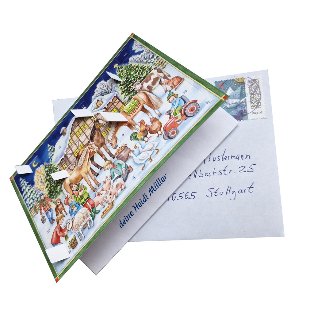 Calendario de Adviento de postales "Navidad con los animales"