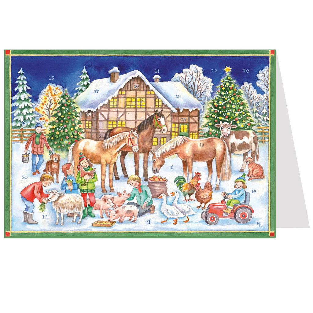 Calendario de Adviento de postales "Navidad con los animales"