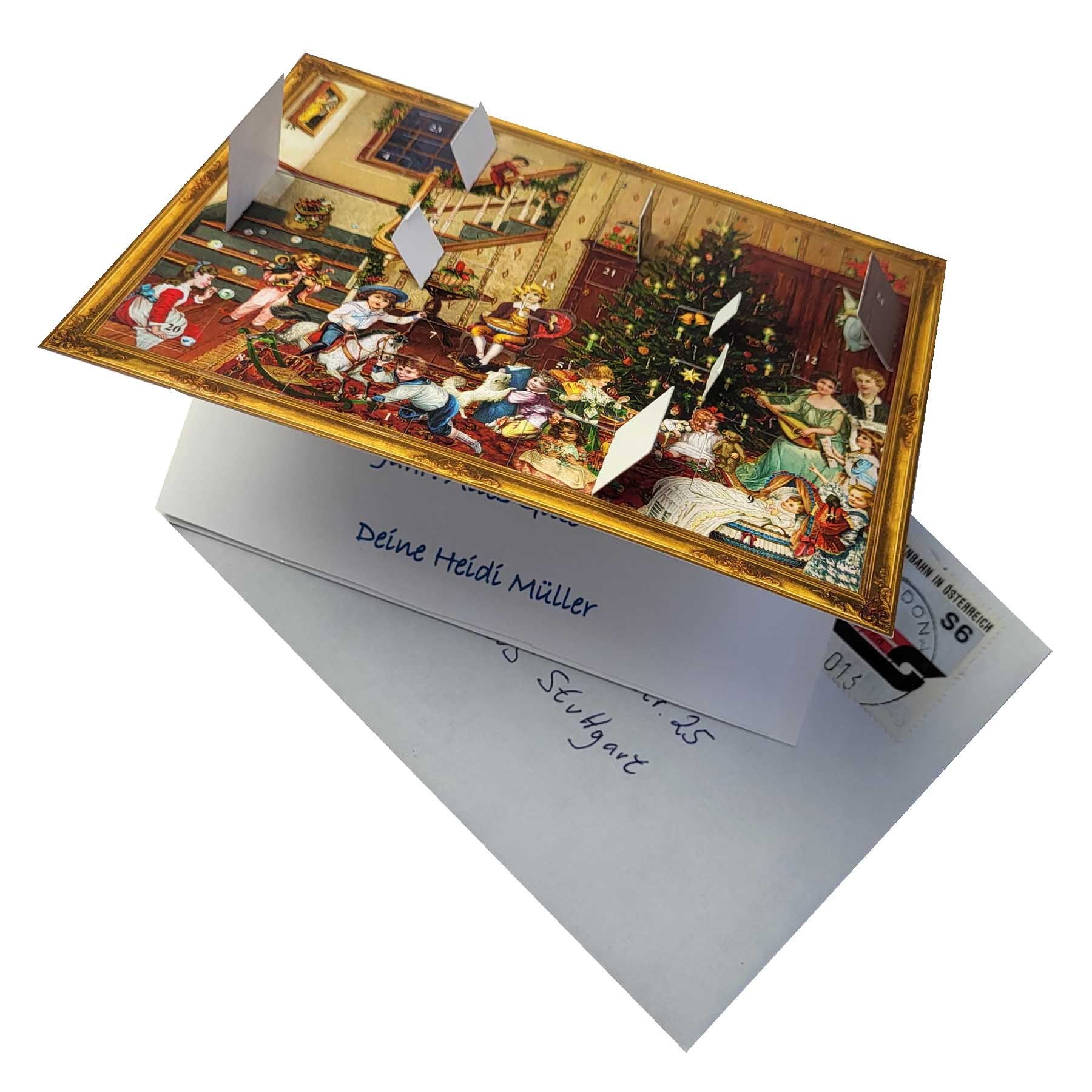 Calendario de Adviento de postales "Nochebuena"