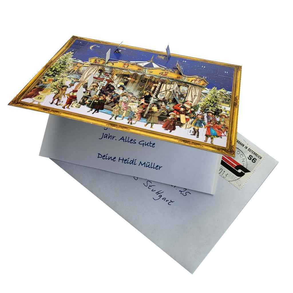 Calendario de Adviento de postales "Carrusel de Navidad"