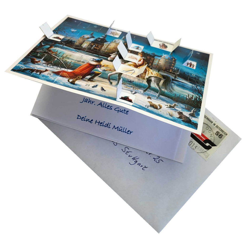 Calendario de Adviento de postales "Moritzburg"