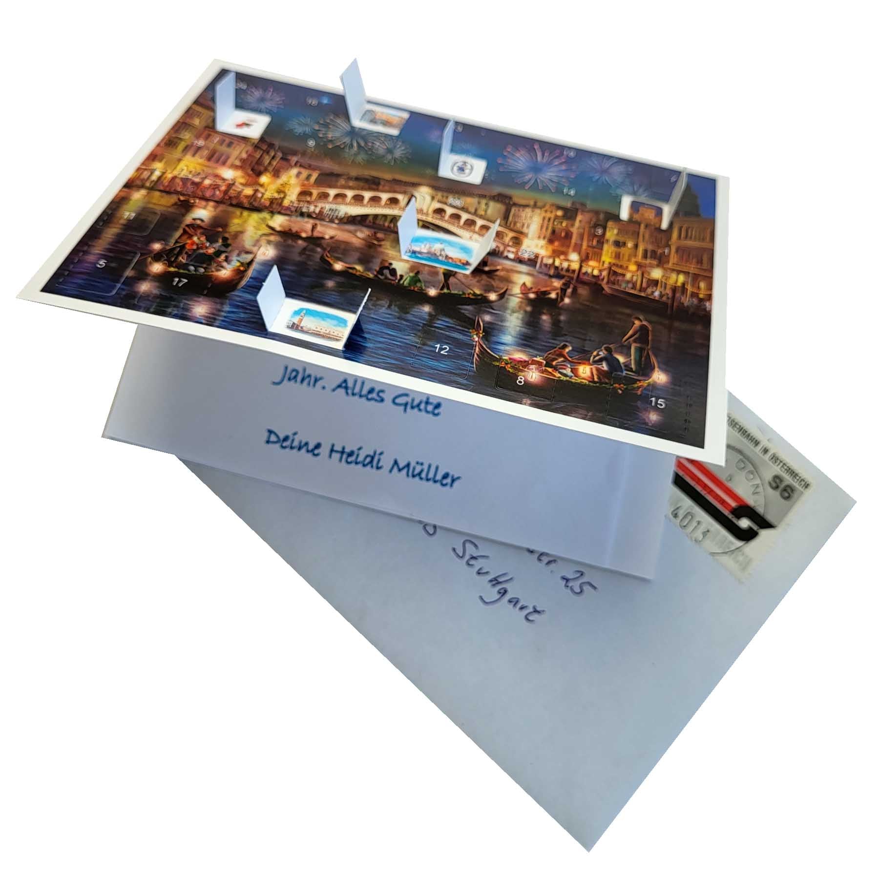 Calendario de Adviento de postales "Venecia"