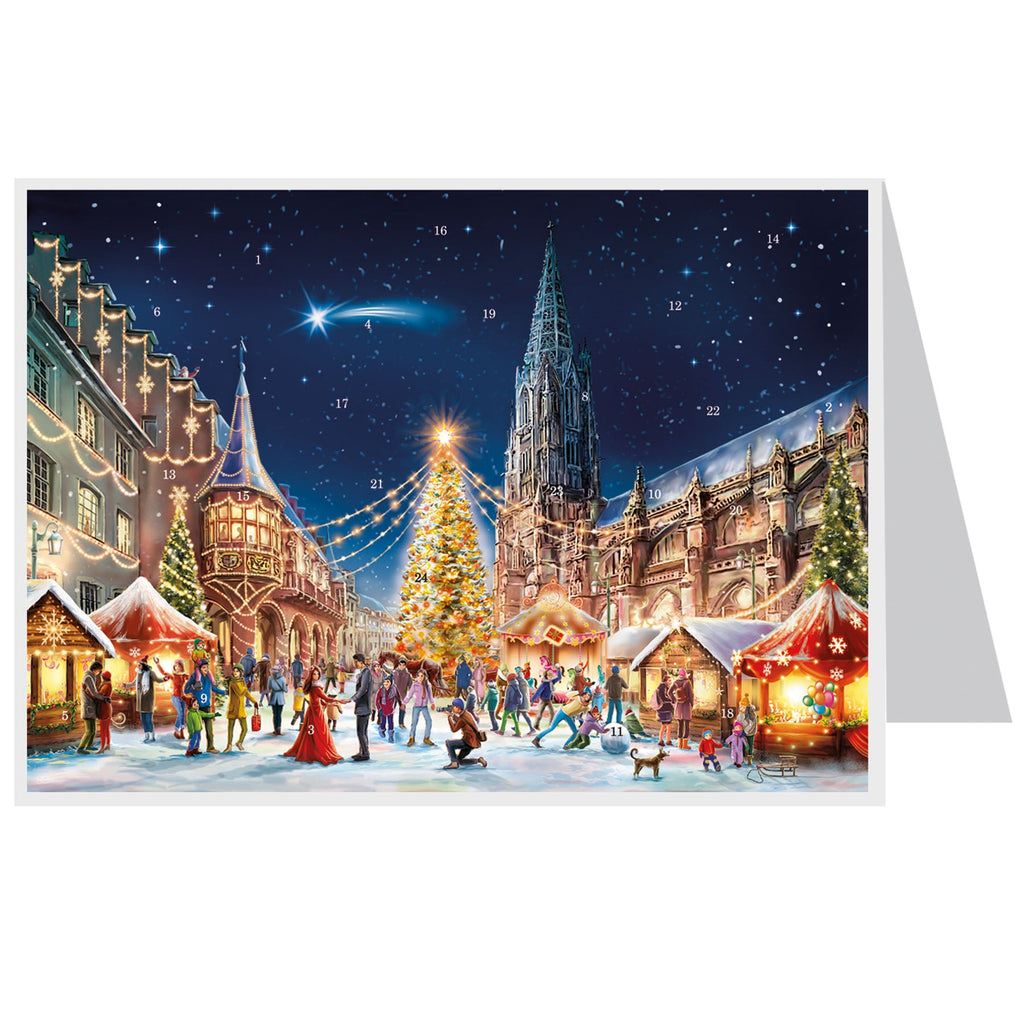 Calendario de Adviento de postales "Freiburg Münster"