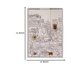 Calendario de Adviento para colorear "Hornear con Papá Noel"