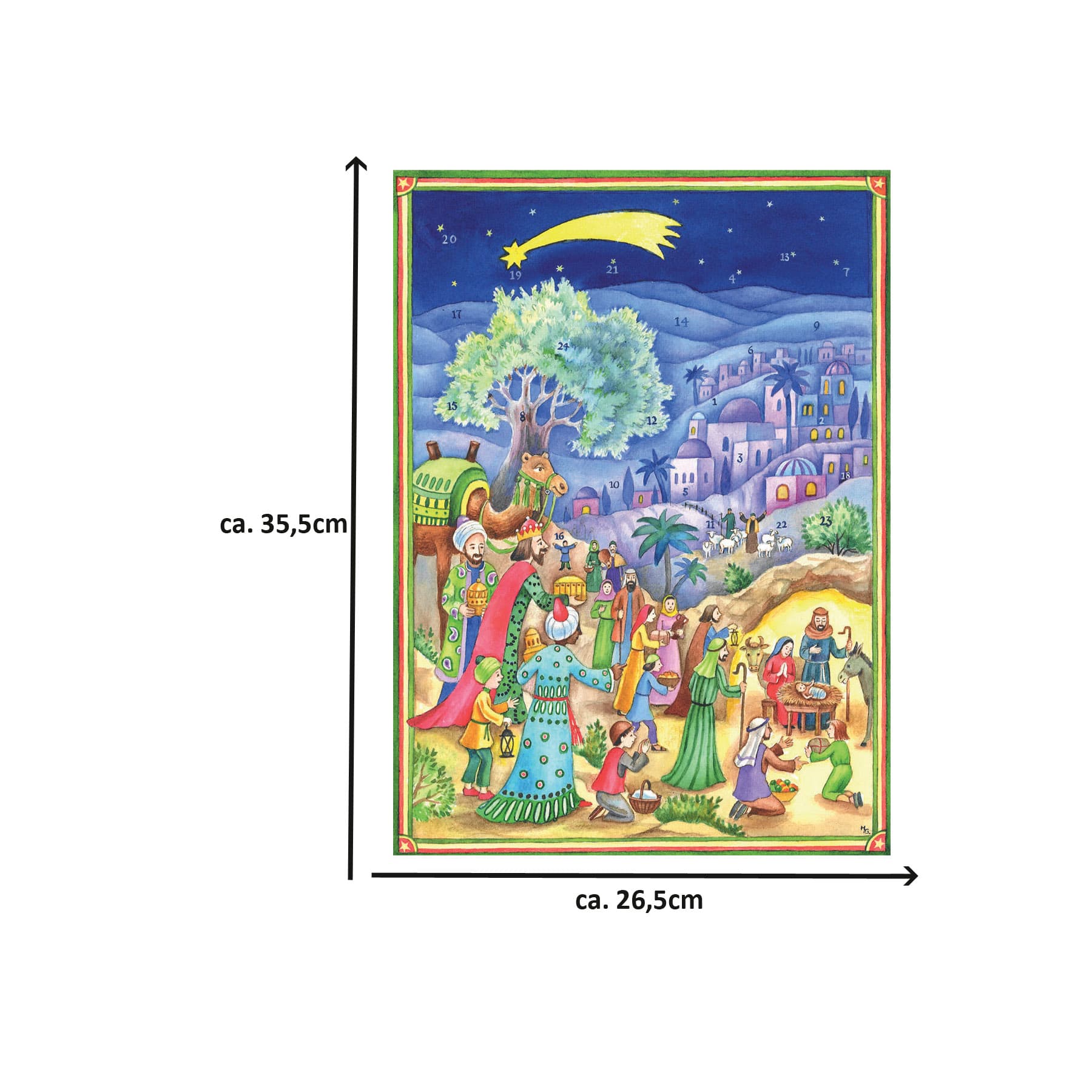 Calendario de Adviento "Visita al pesebre"
