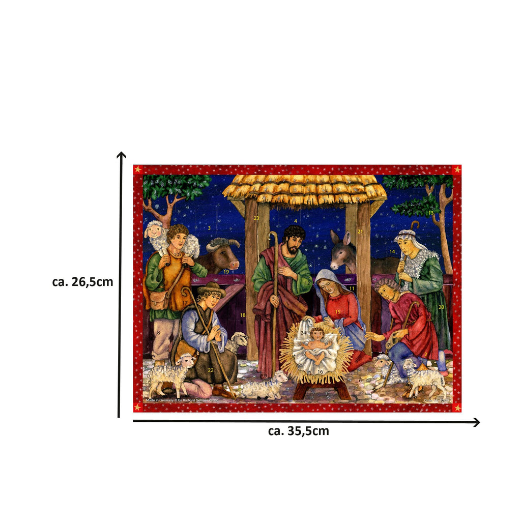 Calendario de Adviento "Der Heiland ist geboren"