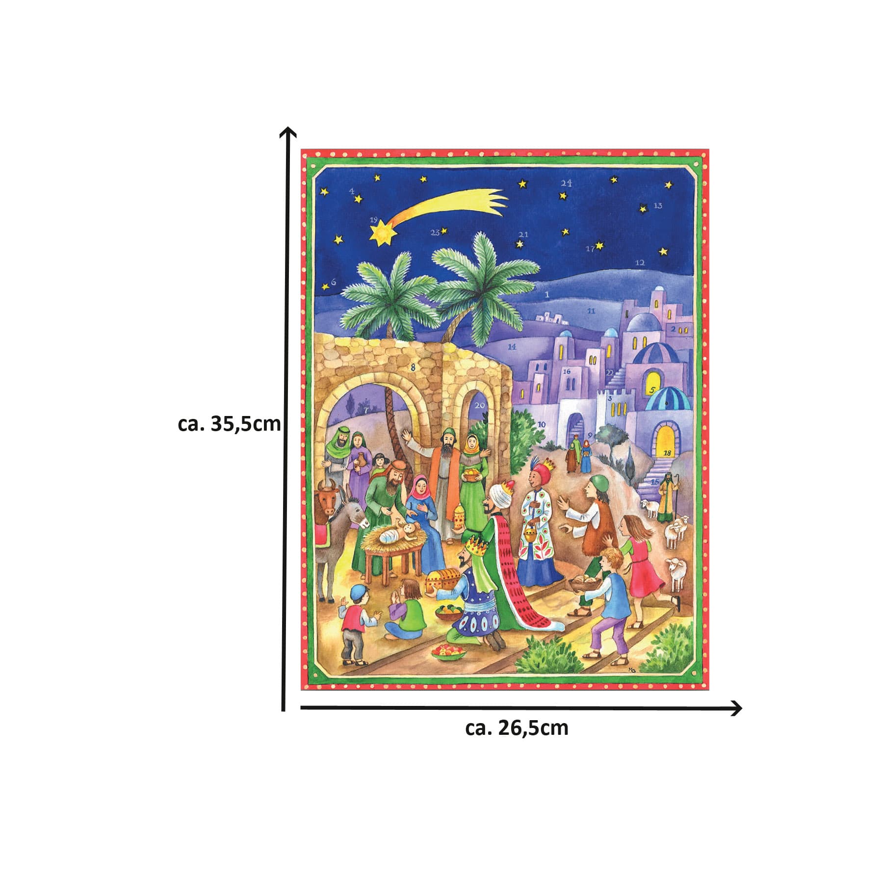 Calendario de Adviento "En el pesebre de Belén"