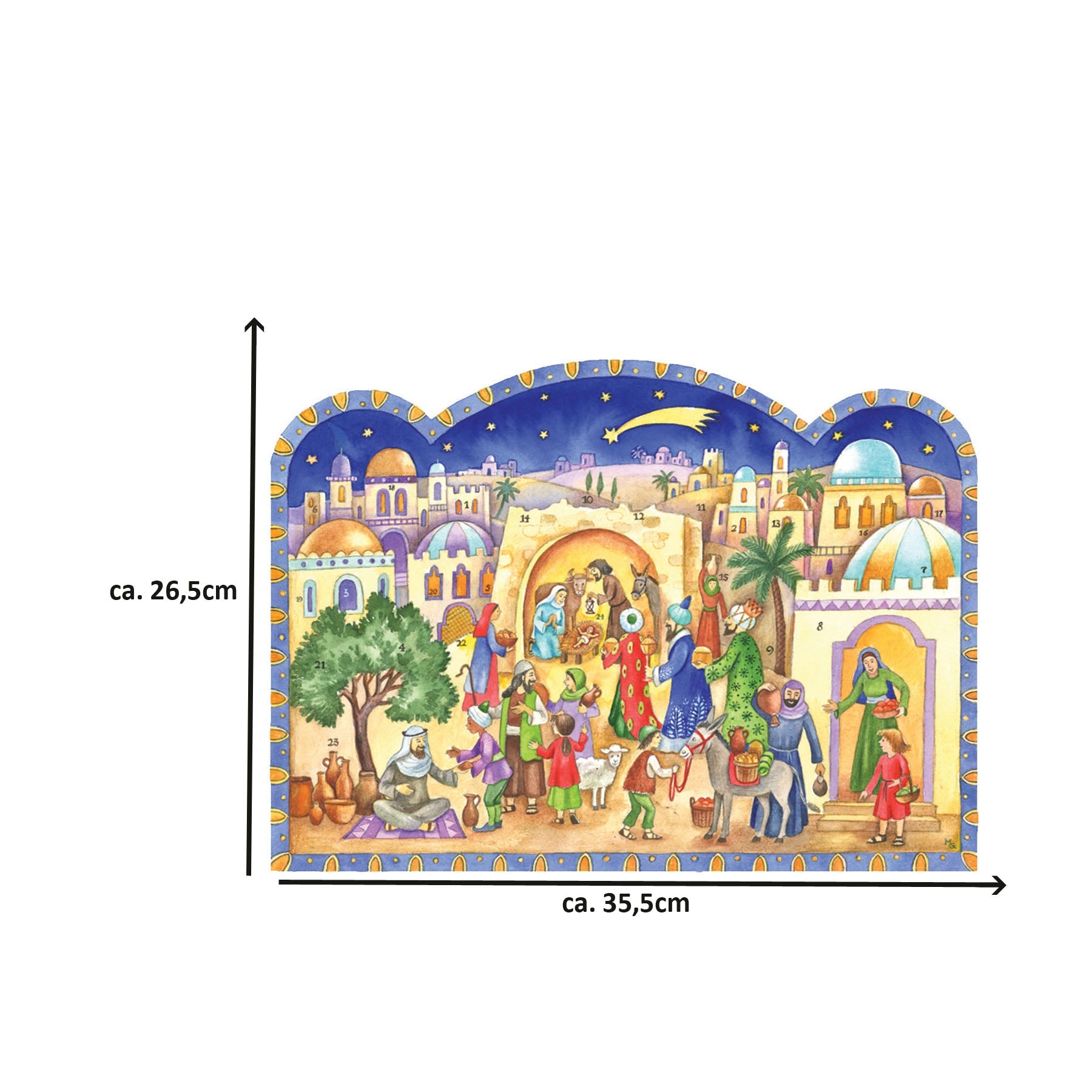 Calendario de Adviento "Venid y ved al niño"