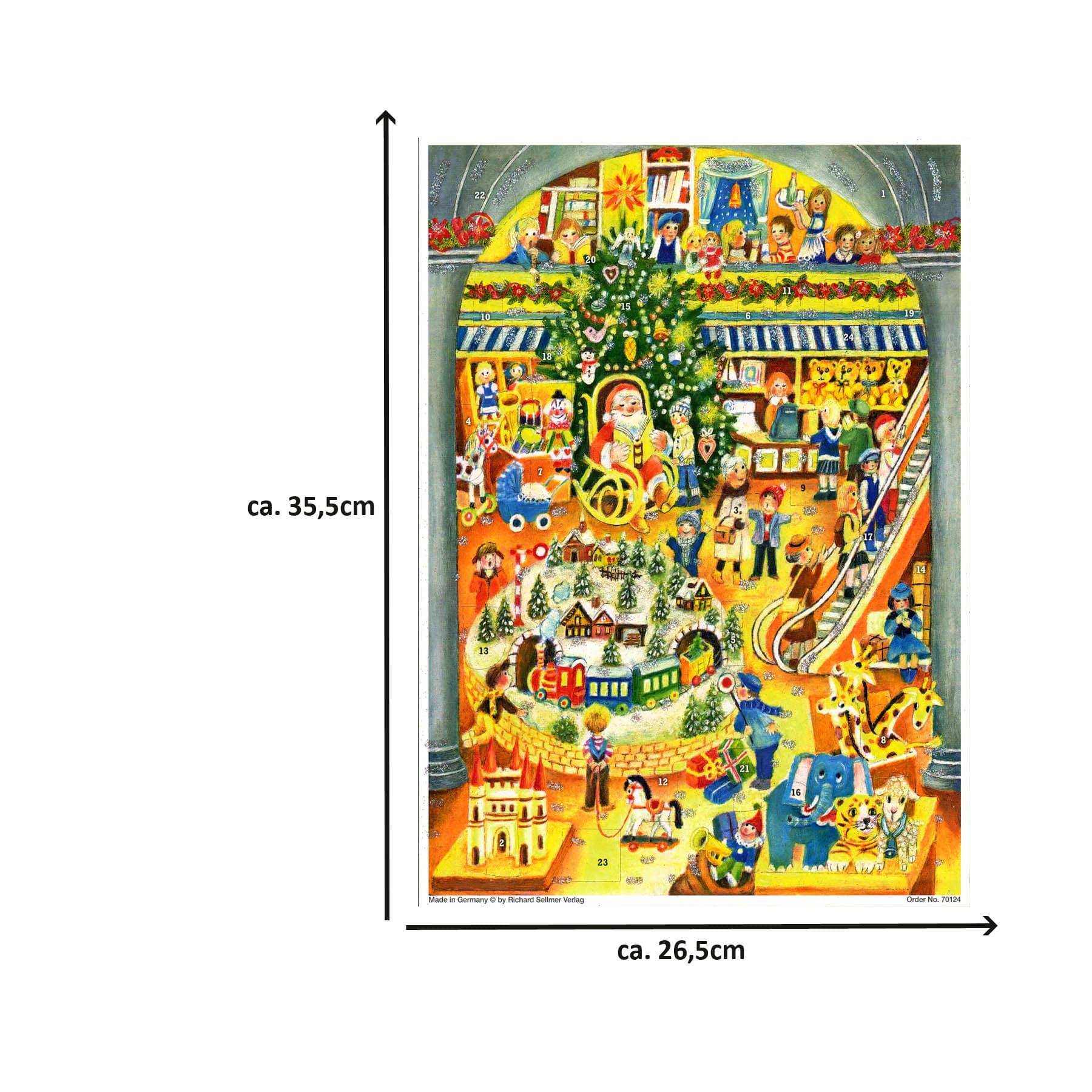 Calendario de Adviento "Tienda de Juguetes Navideña"
