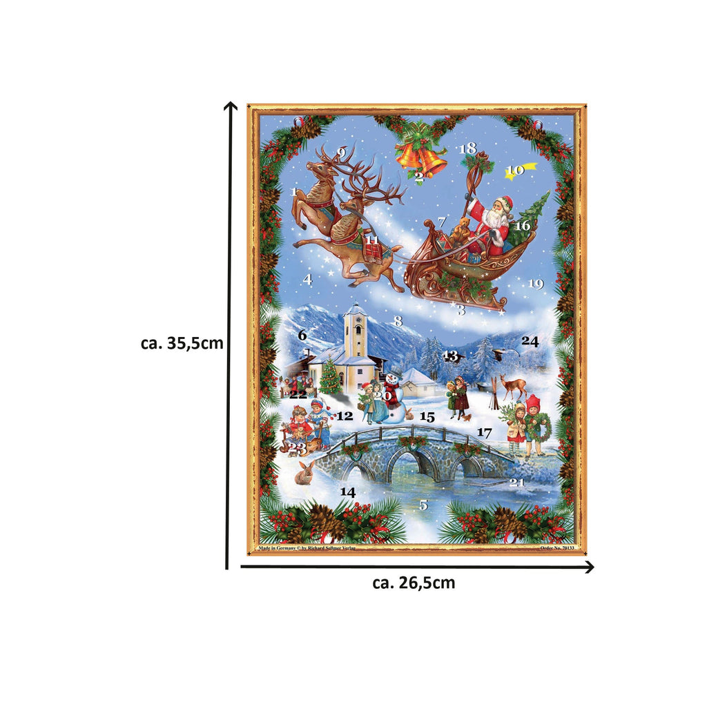 Calendario de Adviento "Papá Noel en el trineo"