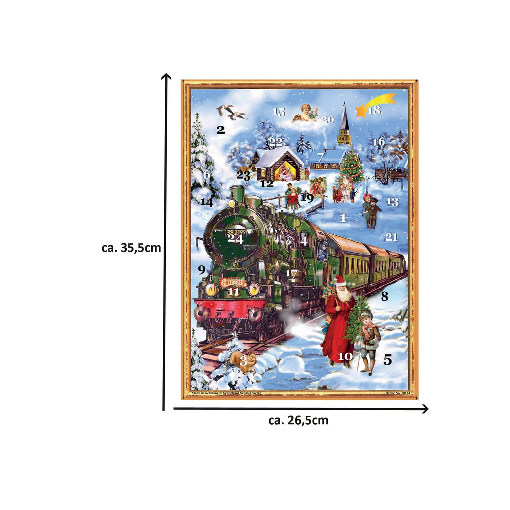 Calendario de Adviento "Eisenbahn im Schnee"