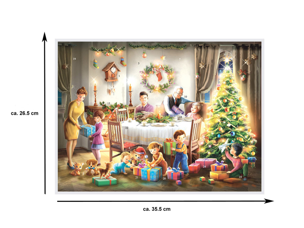 Calendario de Adviento "Hoy es la entrega de regalos"