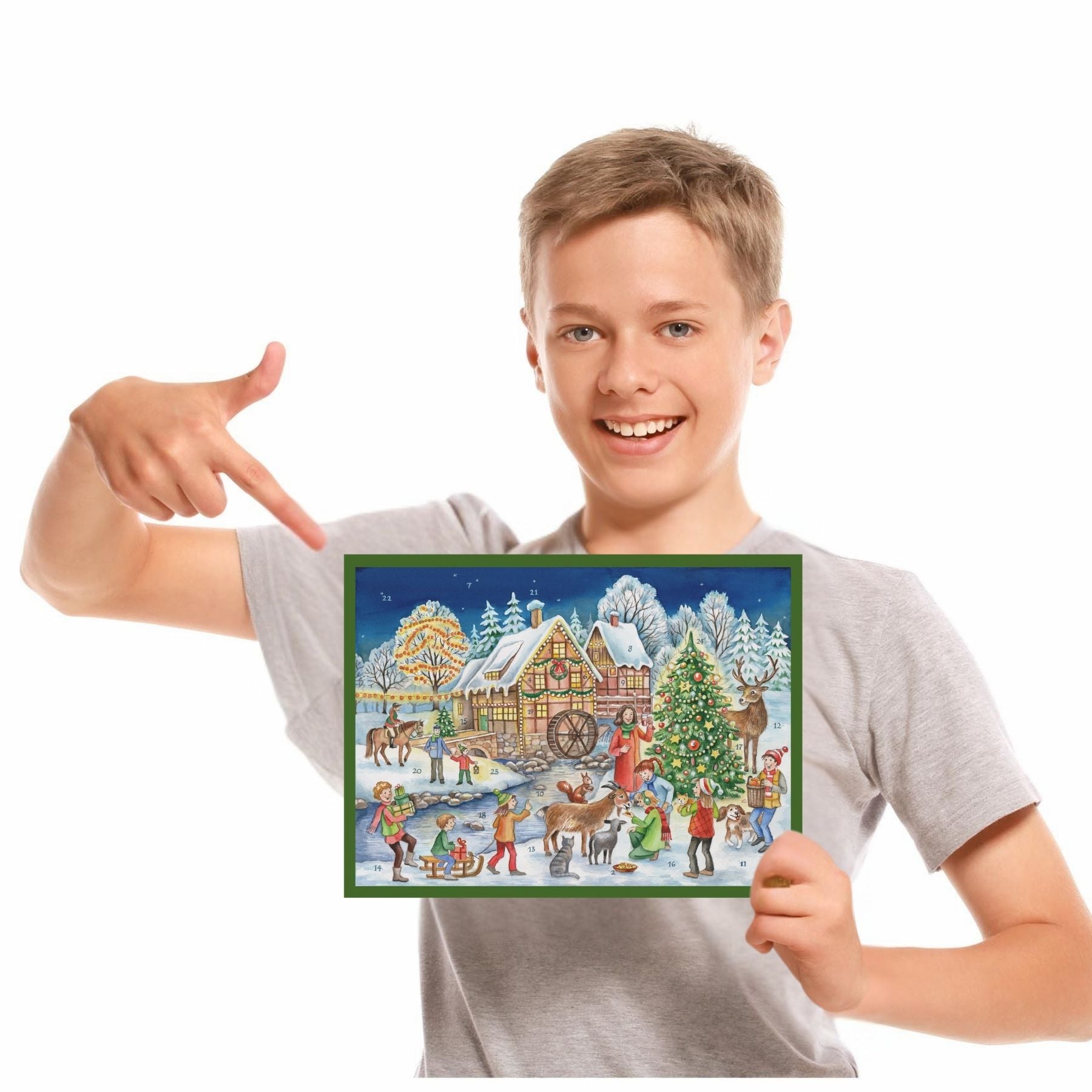 Calendario de Adviento "Weihnachtliches Mühlhaus"