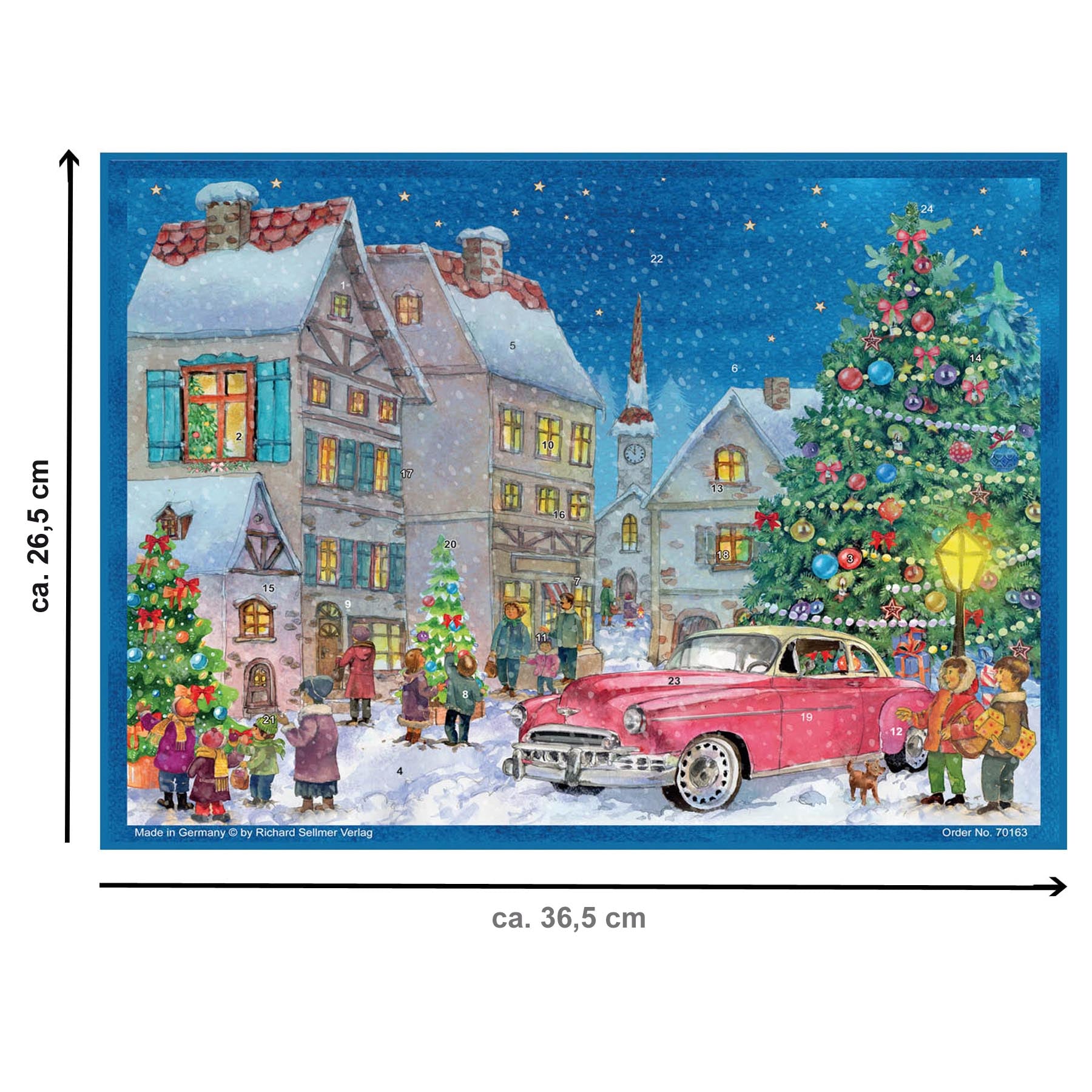 Calendario de Adviento "Con el coche clásico a la fiesta"