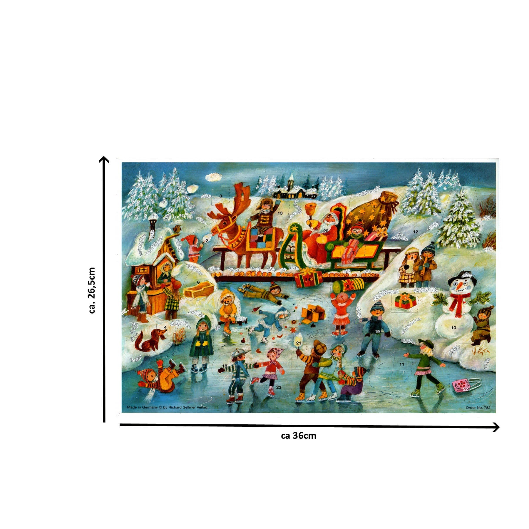 Calendario de Adviento "Diversión al patinar sobre hielo"