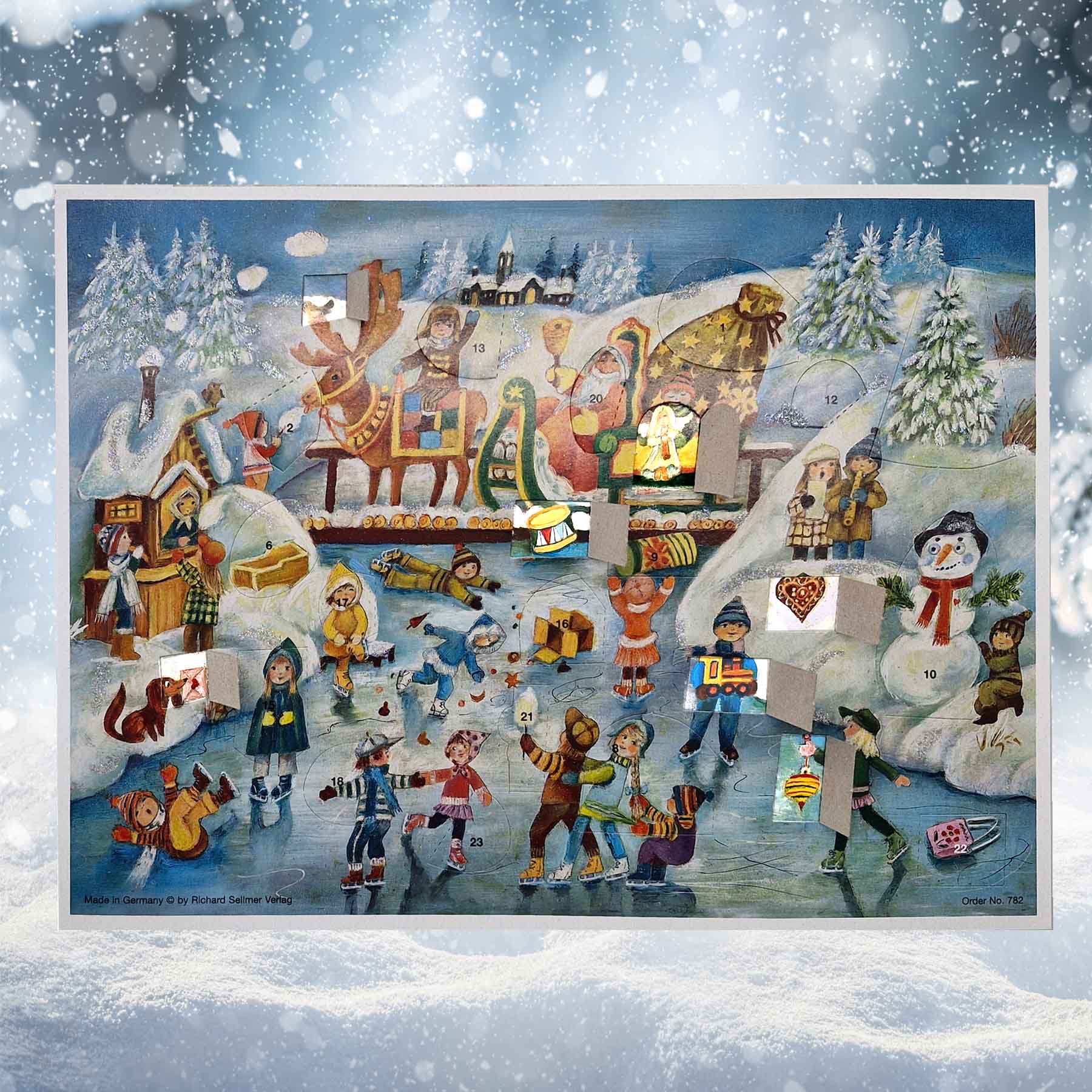 Calendario de Adviento "Diversión al patinar sobre hielo"