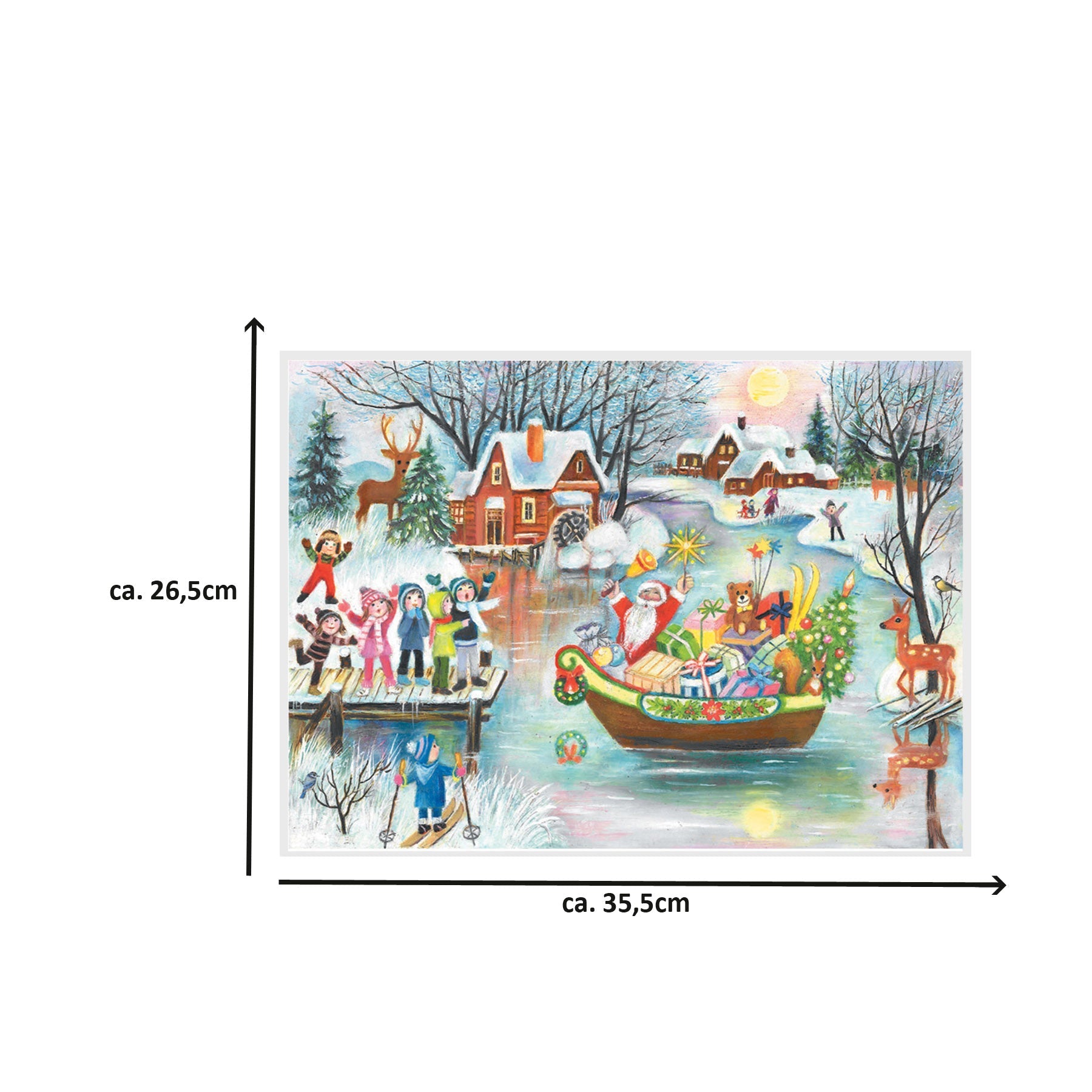 Calendario de Adviento "Papá Noel en el bote"