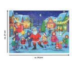 Calendario de Adviento A4 "Patinaje sobre hielo con Papá Noel"