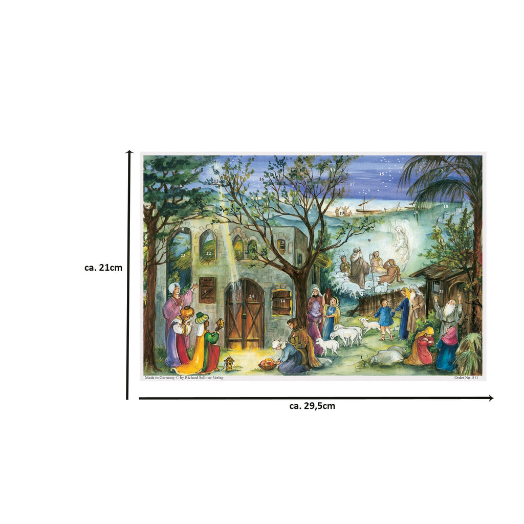 Calendario de Adviento A4 "Establo de Belén"