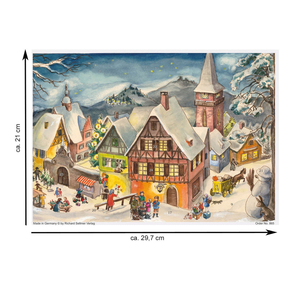 Calendario de Adviento "Pueblo Nevado"