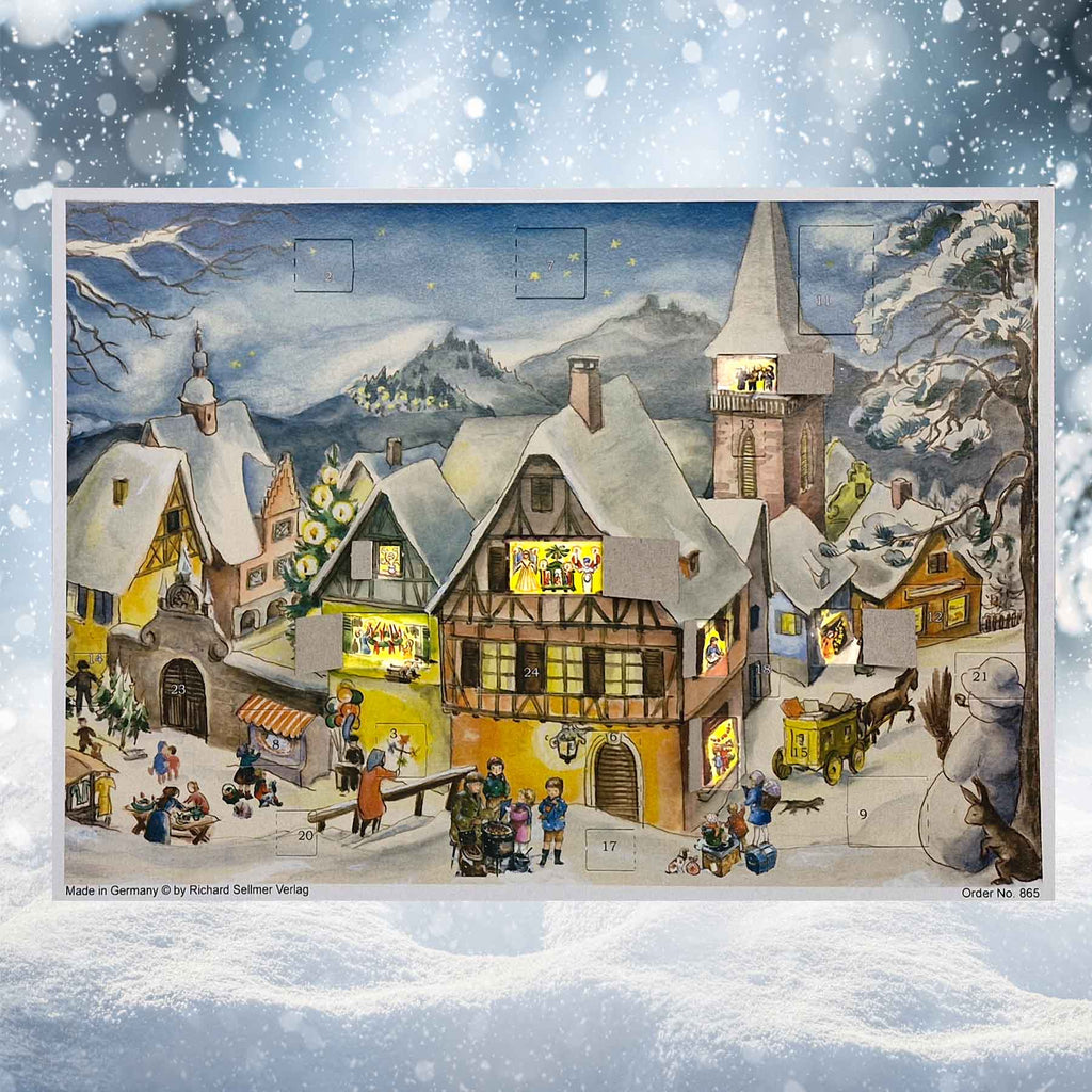 Calendario de Adviento "Pueblo Nevado"