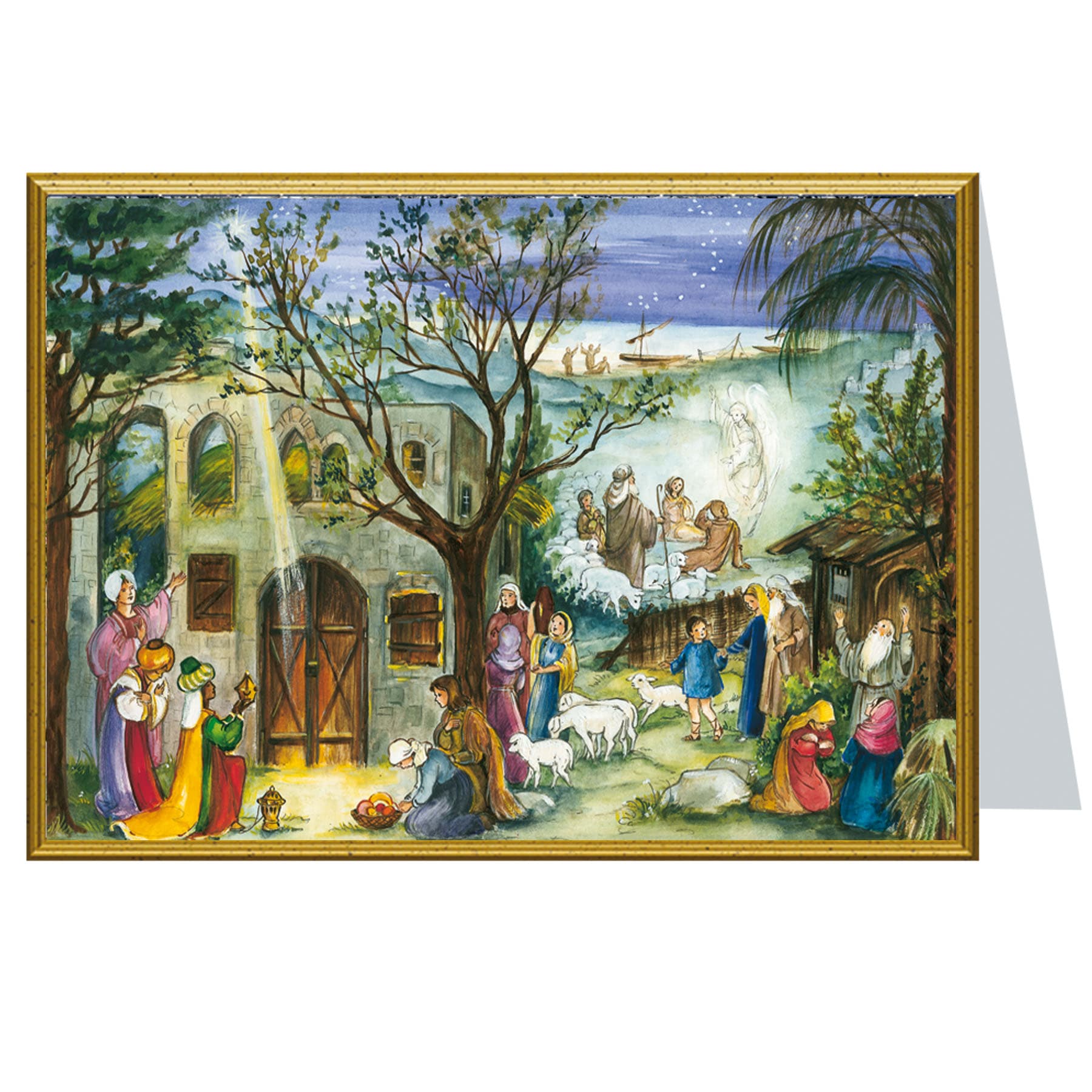 Tarjeta de Navidad "Establo de Belén"