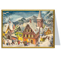 Tarjeta de Navidad "Pueblo Nevado"