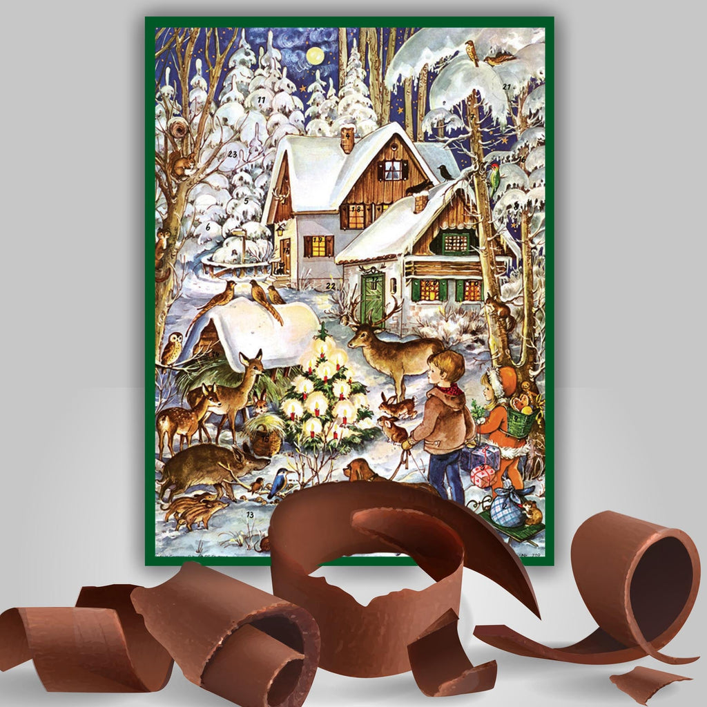 Calendario de Adviento de chocolate "Invierno con los animales"