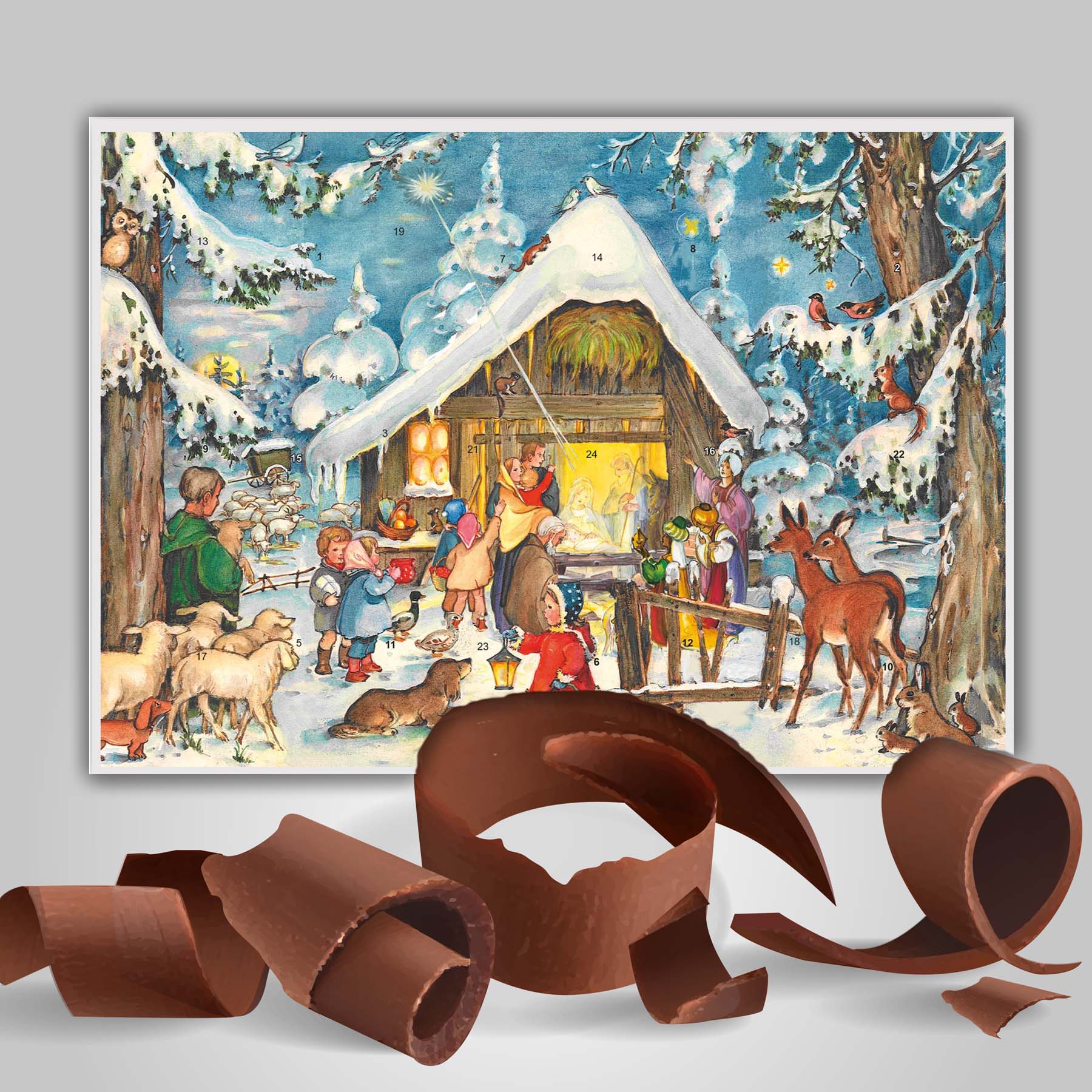 Calendario de Adviento de Chocolate en el Establo - NUEVO