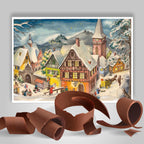 Calendario de Adviento de chocolate "Pueblo Nevado"