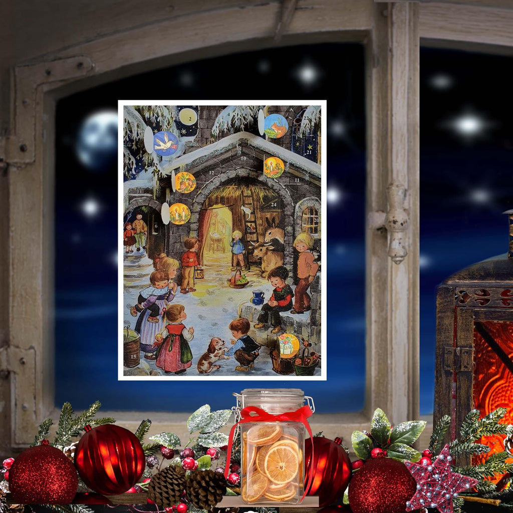 Calendario de Adviento A4 "En el establo"