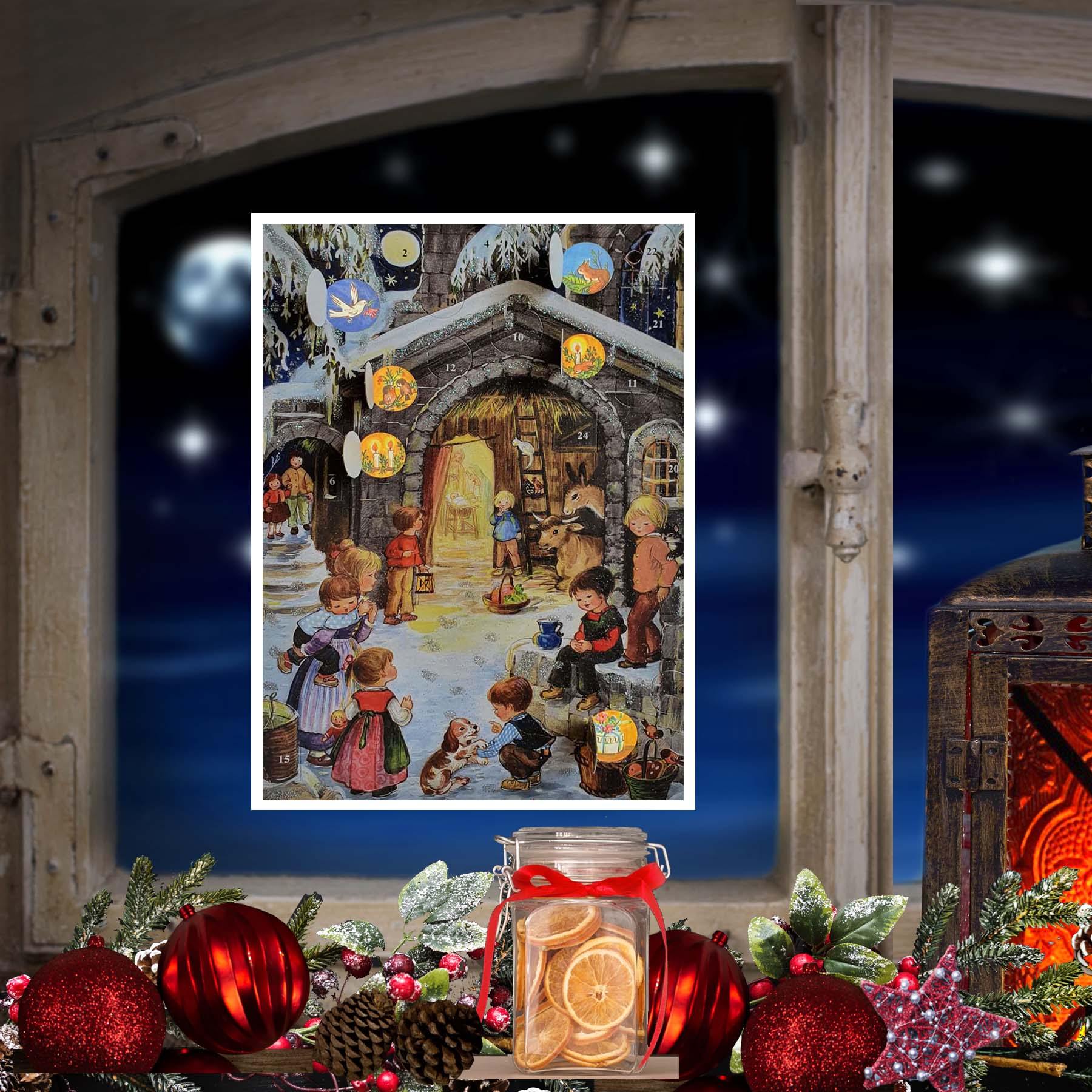 Calendario de Adviento A4 "En el establo"