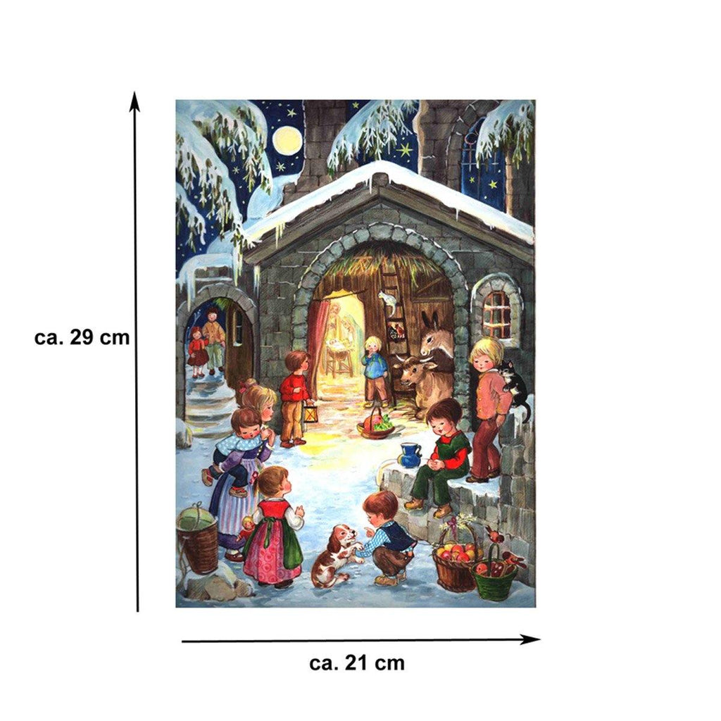 Calendario de Adviento A4 "En el establo"