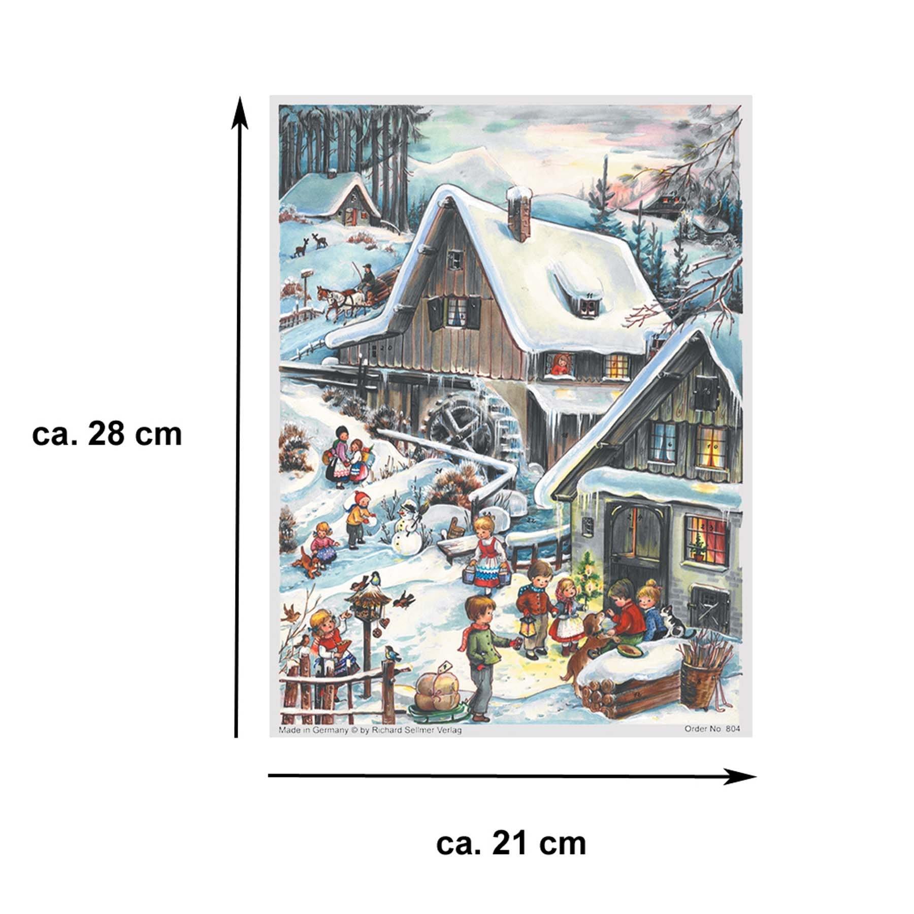 Calendario de Adviento A4 "An der Mühle"