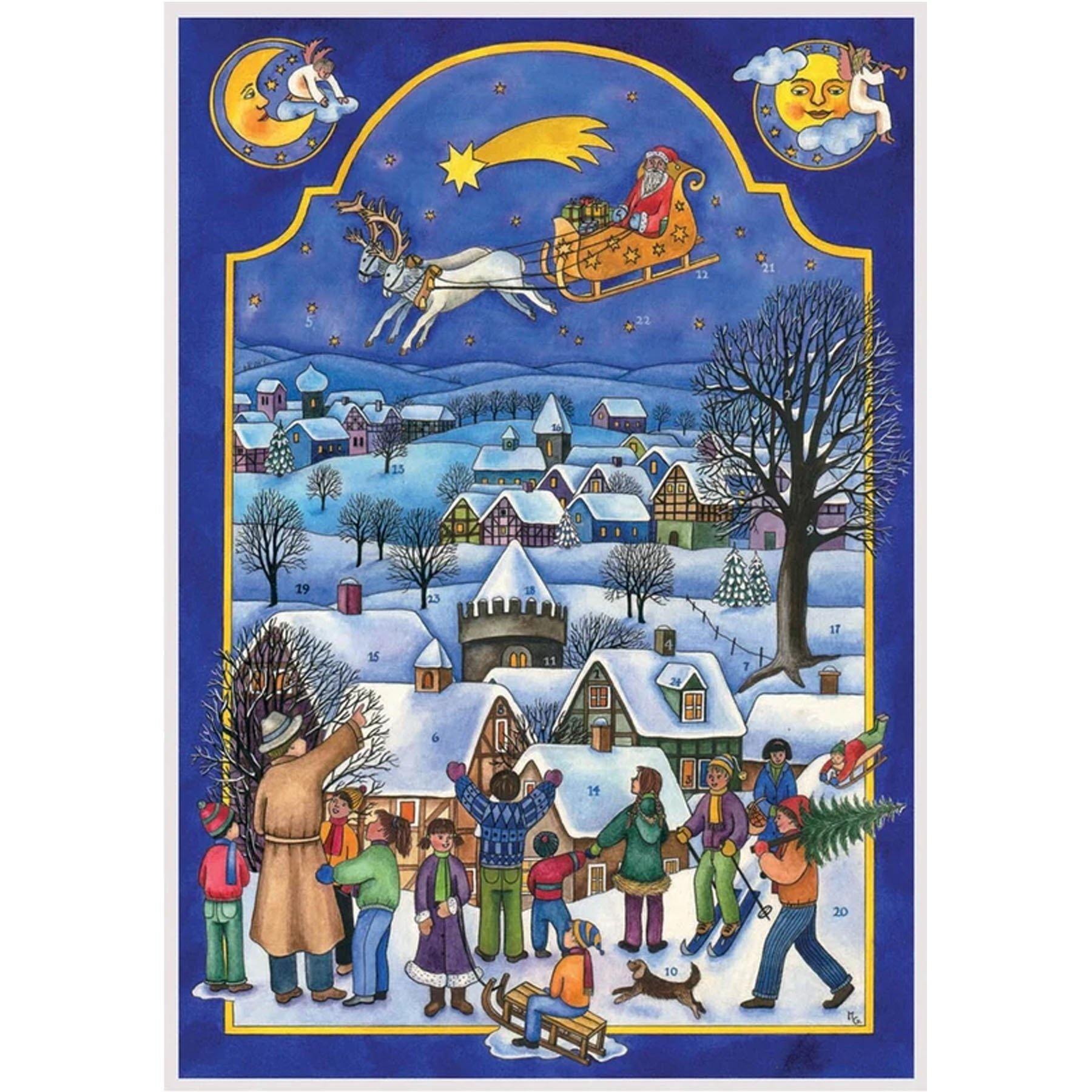 Calendario de Adviento A4 "Nikolaus kommt"