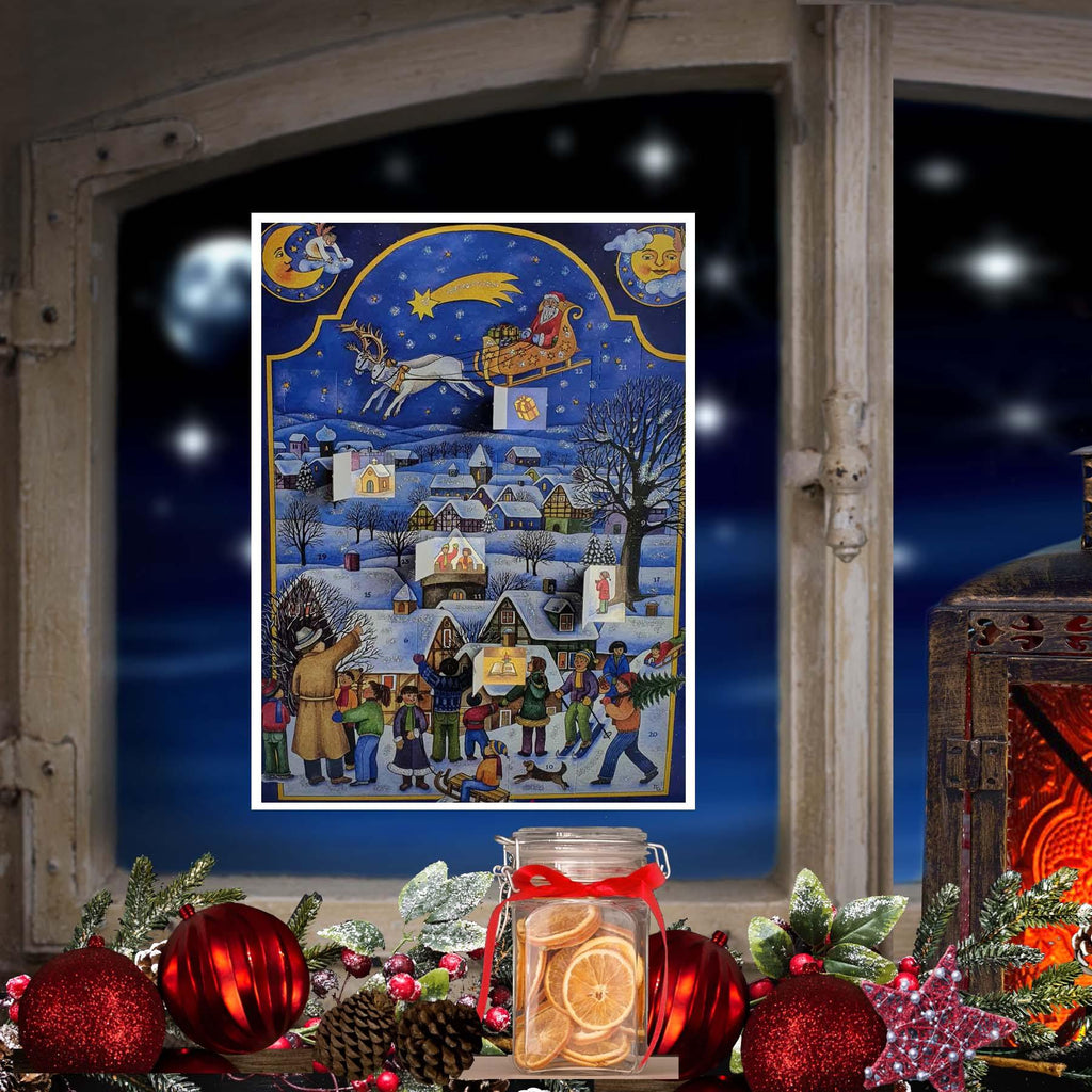 Calendario de Adviento A4 "Nikolaus kommt"
