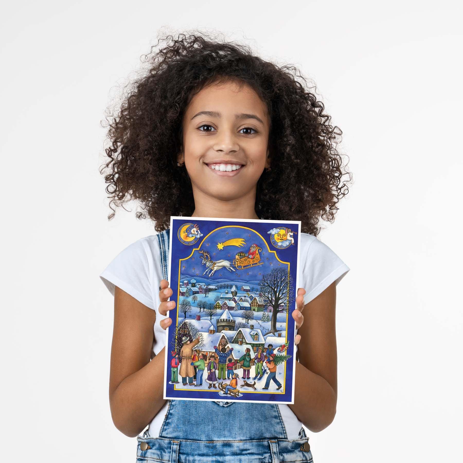 Calendario de Adviento A4 "Nikolaus kommt"