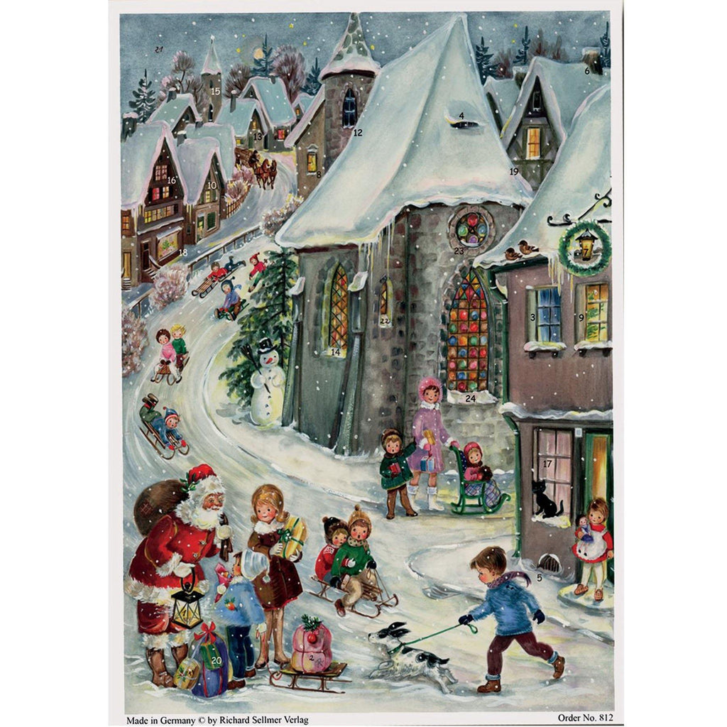 Calendario de Adviento A4 "Rodelfreuden"