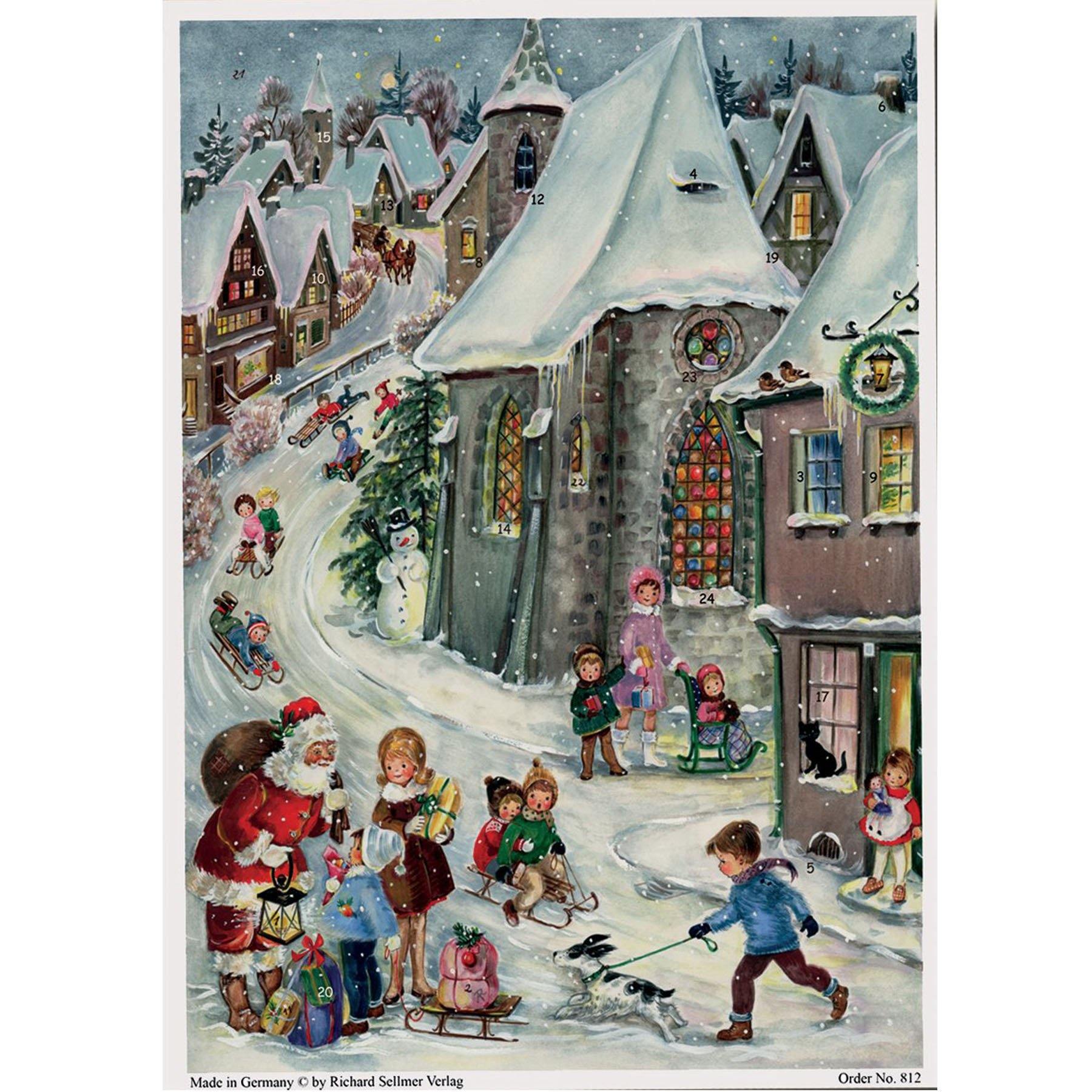 Calendario de Adviento A4 "Rodelfreuden"