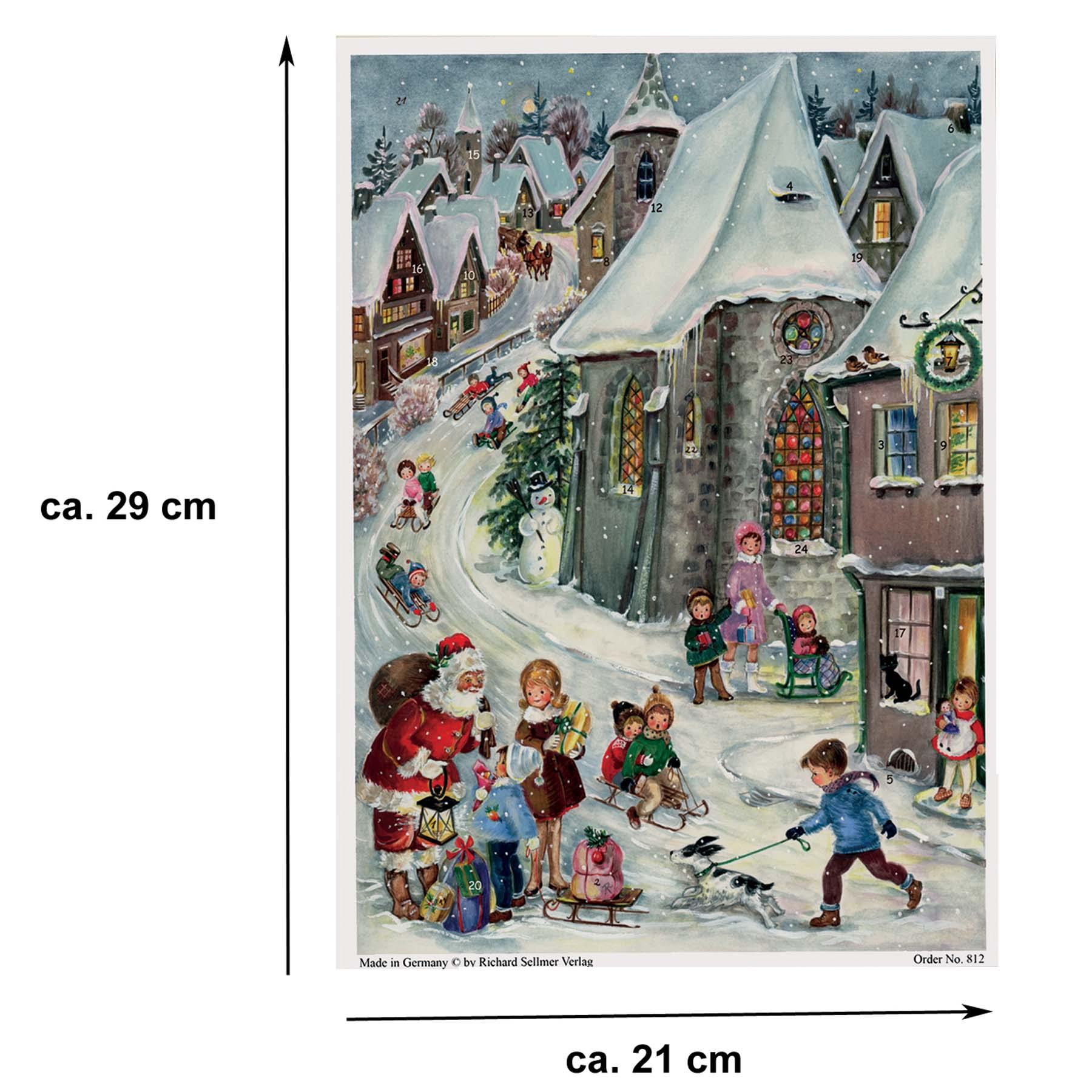 Calendario de Adviento A4 "Rodelfreuden"