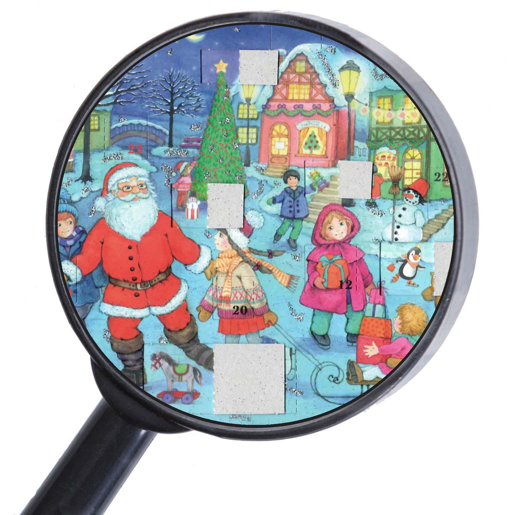 Calendario de Adviento A4 "Patinaje sobre hielo con Papá Noel"