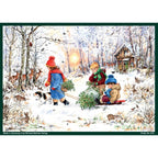Calendario de Adviento A4 "Alegrías de la nieve en el bosque"