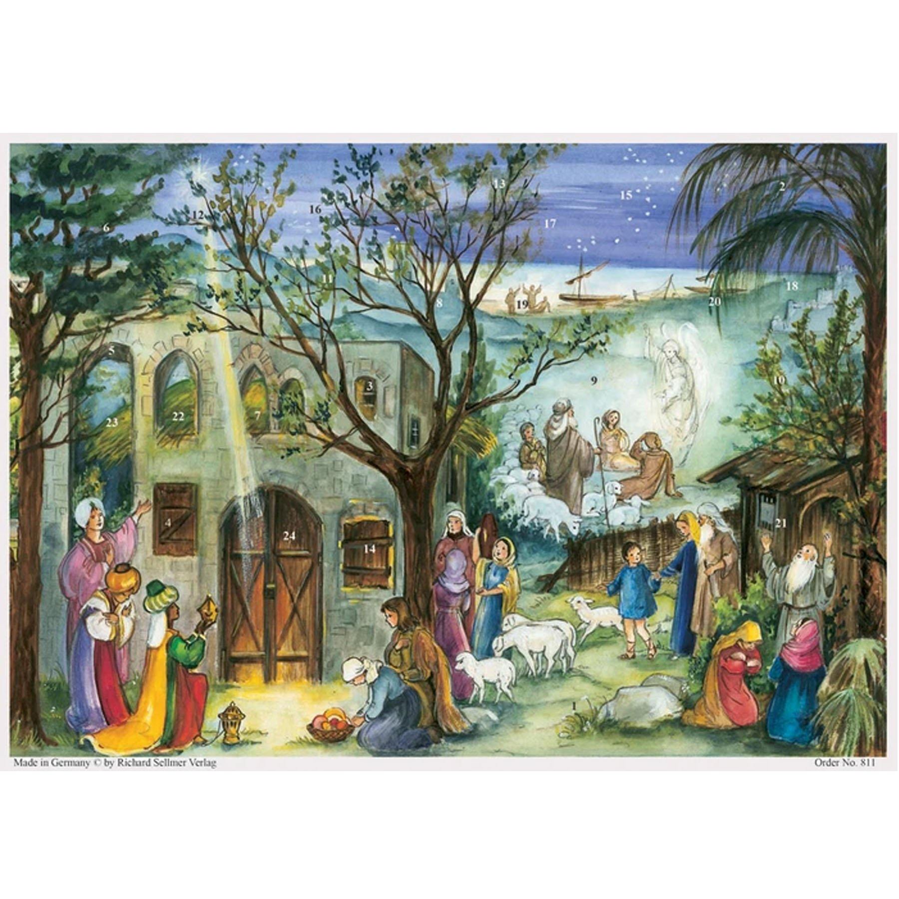 Calendario de Adviento A4 "Establo de Belén"